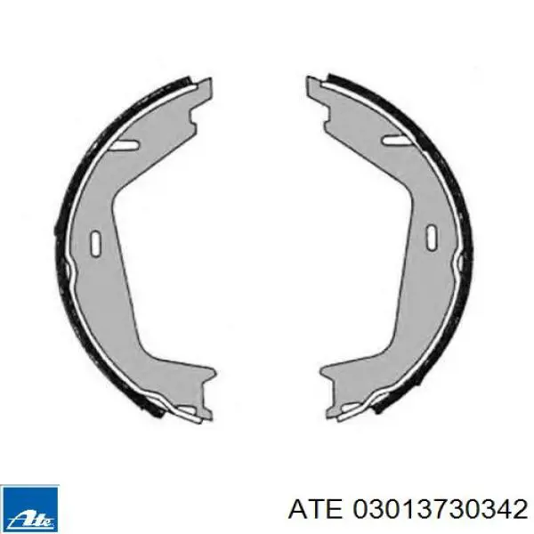 Тормозные колодки стояночного тормоза ATE 03013730342 цена, от 24.89 USD