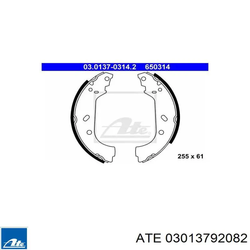430856 Peugeot/Citroen Комплект монтажный задних барабанных колодок
