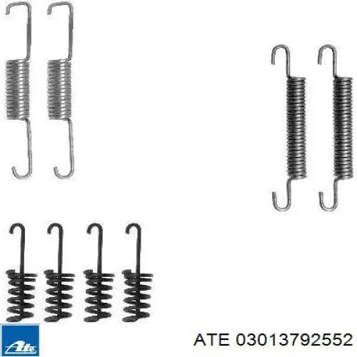 Монтажный комплект задних барабанных колодок Autotechteile 1004322