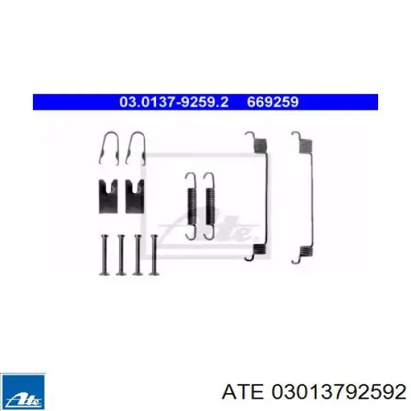Установочный комплект задних барабанных колодок Ford 1522222 цена, от 6.62 USD