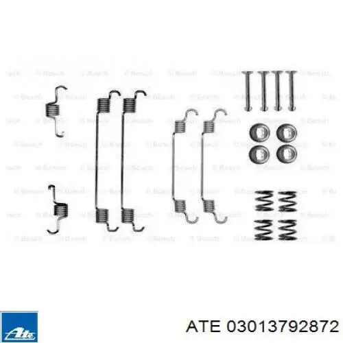 Монтажный комплект задних барабанных колодок ATE 03013792872