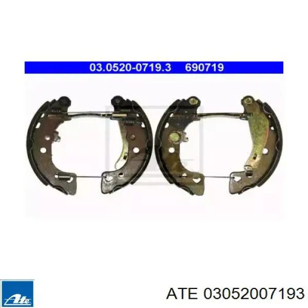 000042415W Peugeot/Citroen Барабанные тормозные колодки