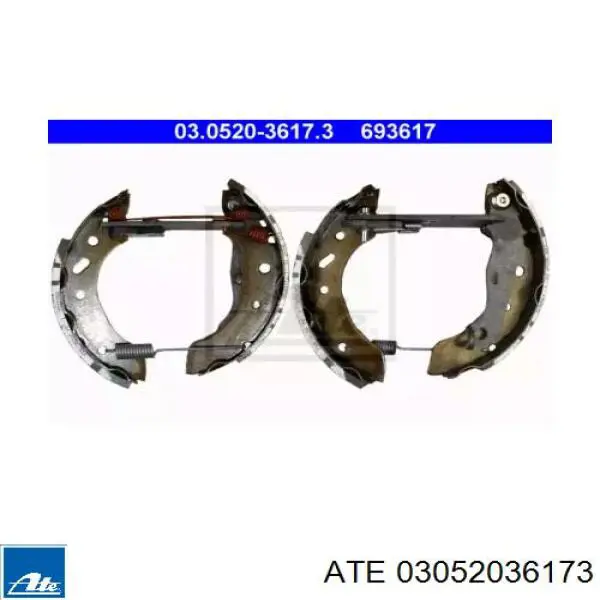 Задние барабанные колодки 0204114586 Bosch