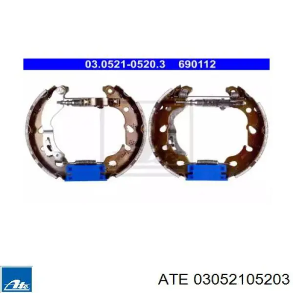 Колодки тормозные задние барабанные, в сборе с цилиндрами, комплект Brembo K23073
