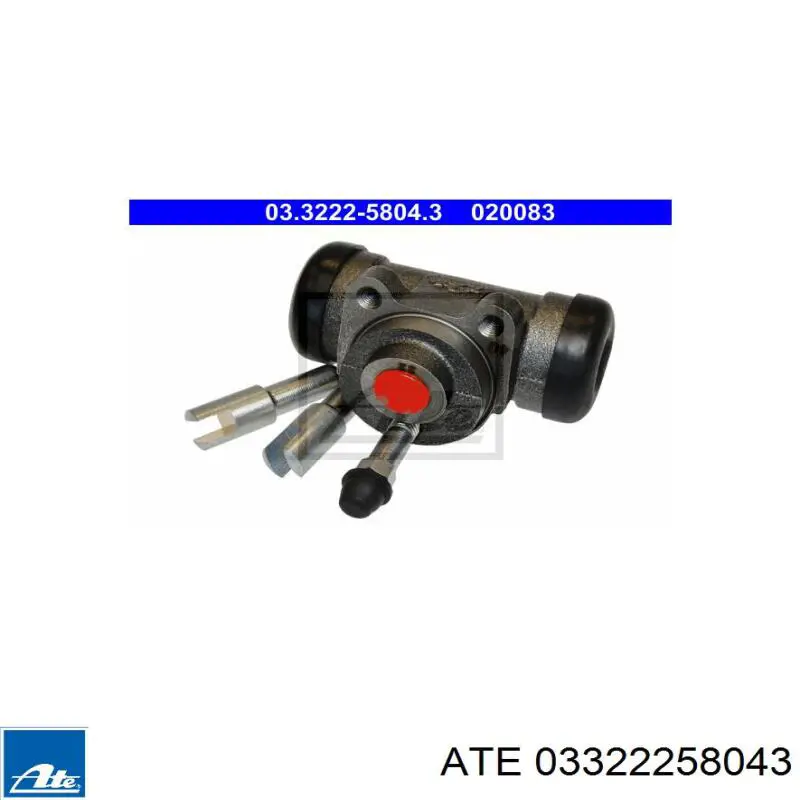 Рабочий тормозной цилиндр ATE 03322258043 цена, от 17.17 USD
