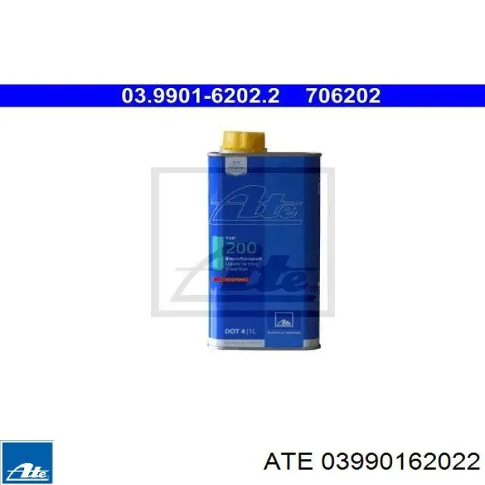 Жидкость тормозная ATE Brake Fluid TYP 200 DOT 4 1 л (03990162022)