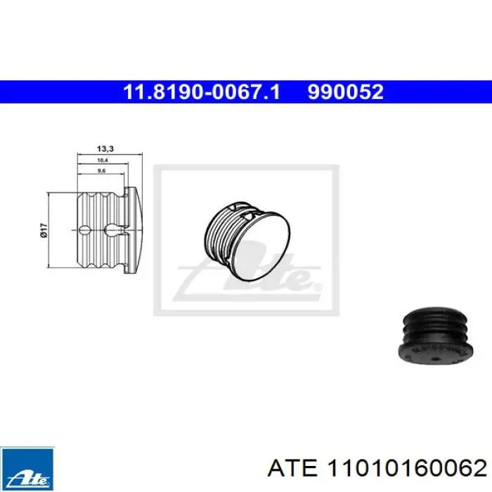 Ремкомплект тормозной системы ATE 11010160062 цена, от 5.35 USD
