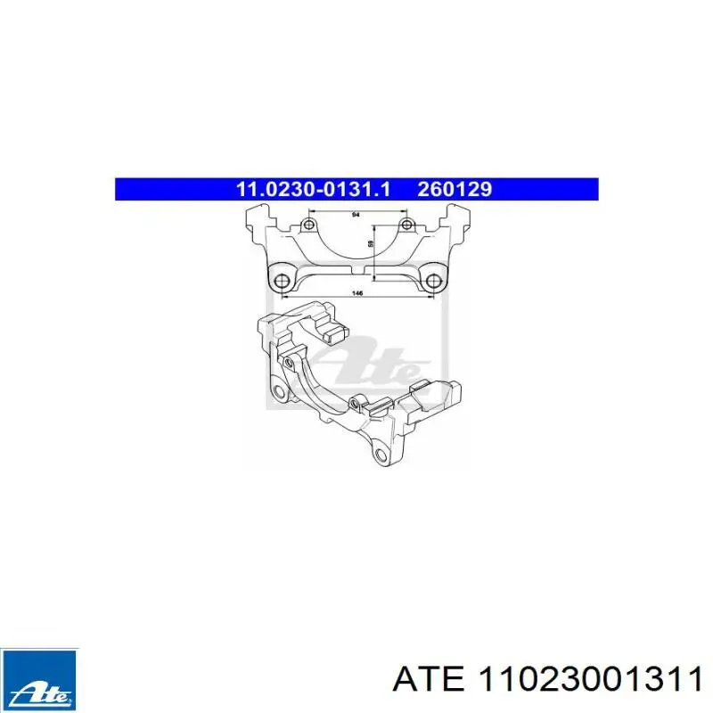 Купить HZPVW022AF NTY Скоба тормозного суппорта переднего