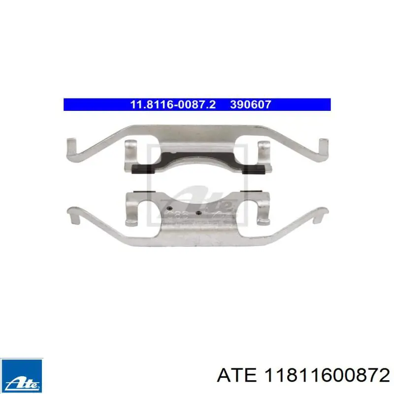Комплект пружинок крепления дисковых колодок задних MERCEDES A0014212391