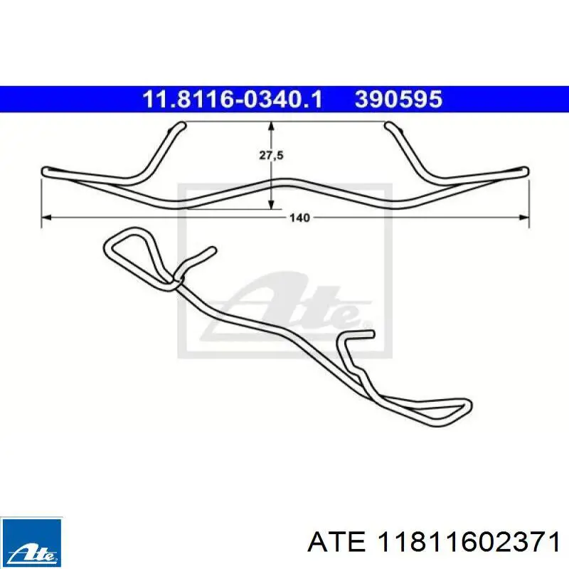 Pinza De Cierre 11811602371 ATE