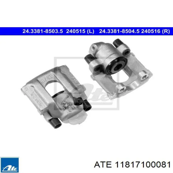 Направляющая переднего суппорта ATE 11817100081 цена, от 3.95 USD