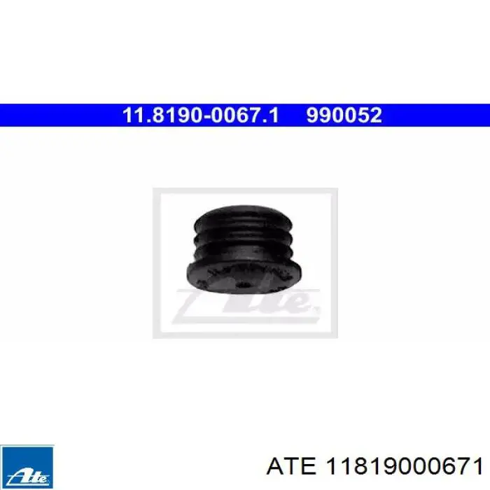 Ремкомплект суппорта тормозного переднего ATE 11819000671