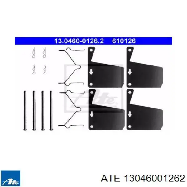 Передние тормозные колодки 13046001262 ATE