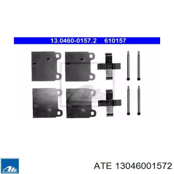 Передние тормозные колодки 13046001572 ATE