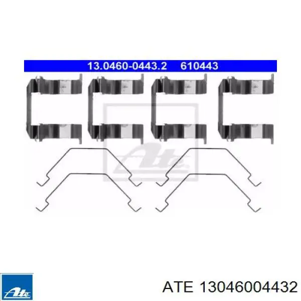 Комплект пружинок крепления дисковых колодок передних 410843J426 Nissan/Infiniti