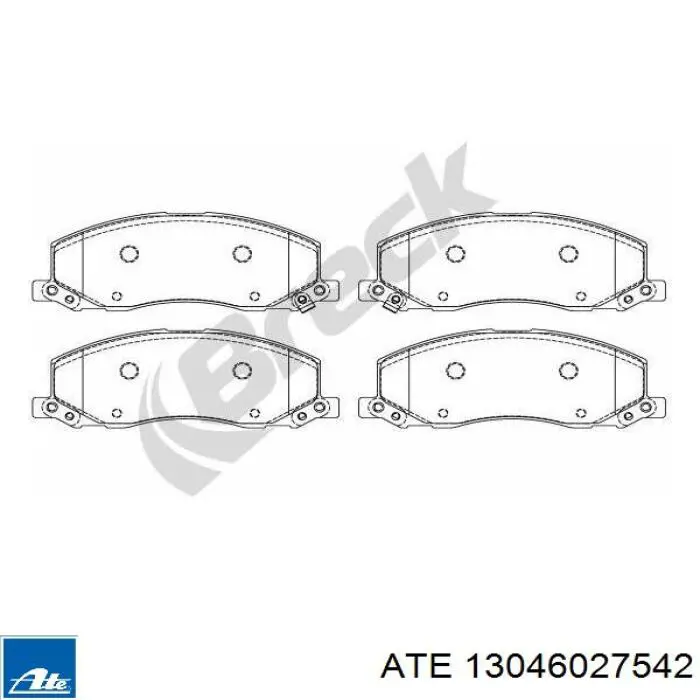 Тормозные колодки ATE 13046027542
