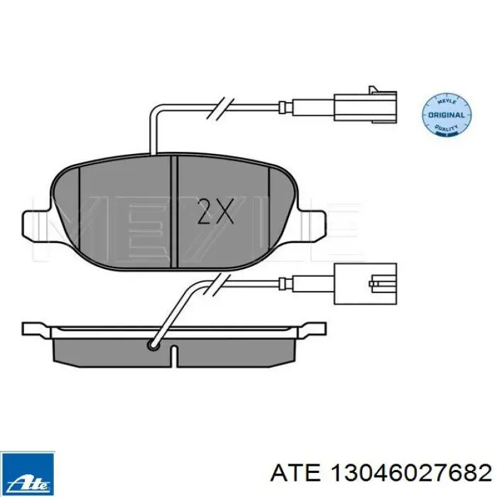 Купить B111403 Denckermann Колодки тормозные задние, дисковые
