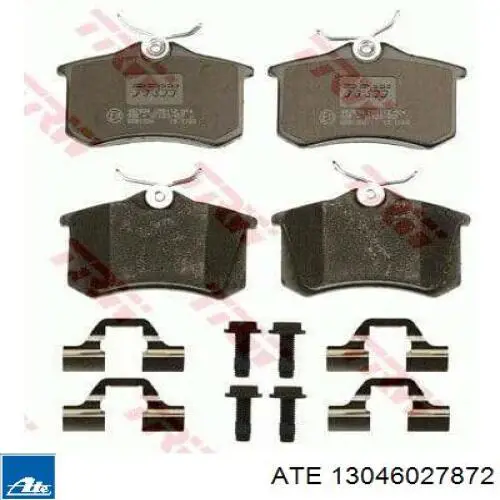 Колодки дисковые  ATE 13046027872 цена, от 22.03 USD
