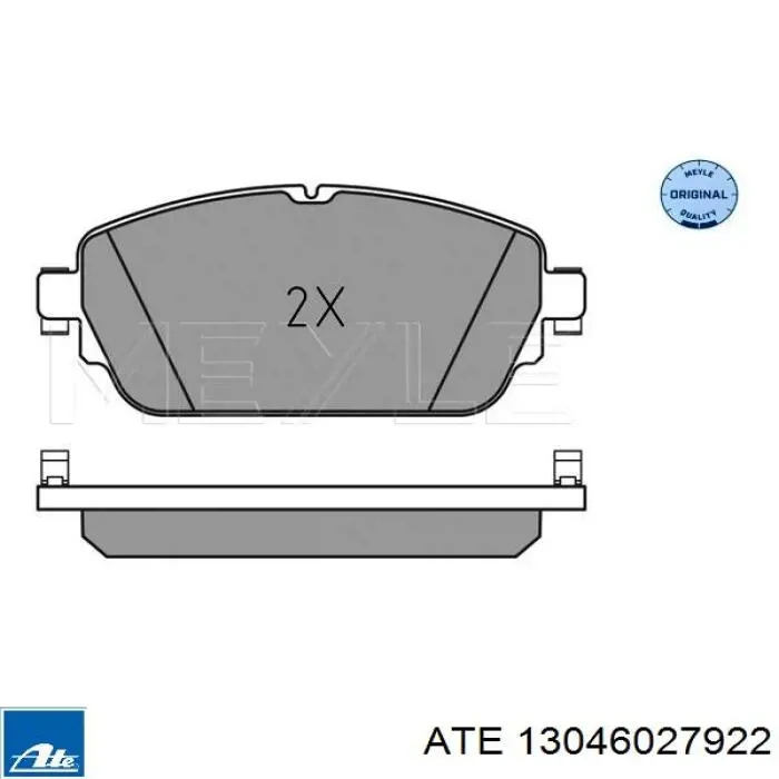 Передние тормозные колодки 13046027922 ATE