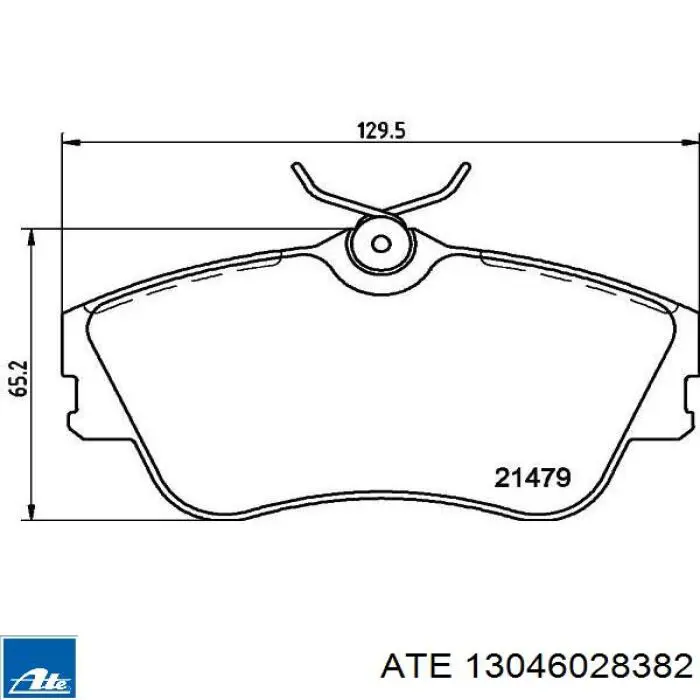 Тормозные колодки ATE 13046028382