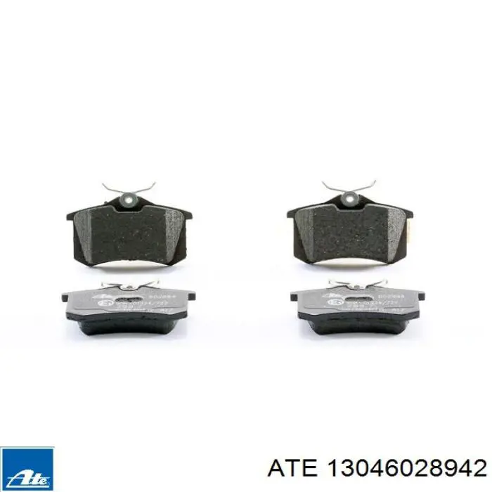 Купить 13046028942 ATE Колодки тормозные задние, дисковые