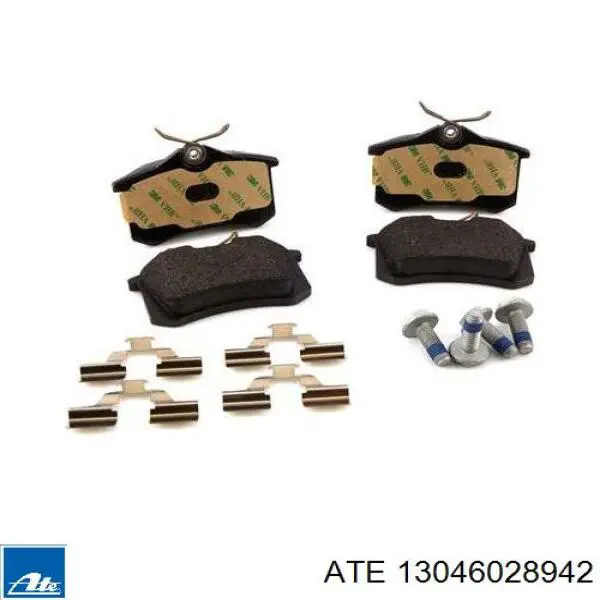 Купить 13046028942 ATE Колодки тормозные задние, дисковые