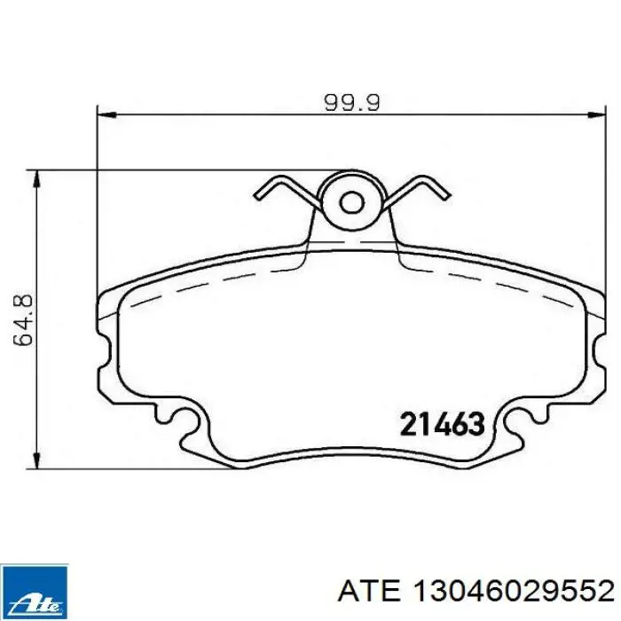 Колодки ATE 13046029552 цена, от 15.37 USD
