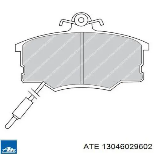 Передние тормозные колодки 13046029602 ATE