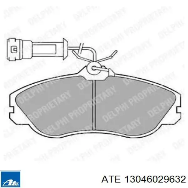 Тормозные колодки ATE 13046029632