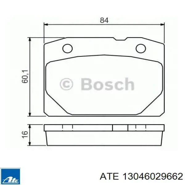 Колодки ATE 13046029662 цена, от 8.59 USD