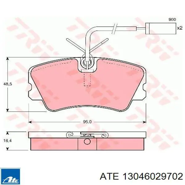 36819 ABS Колодки передние