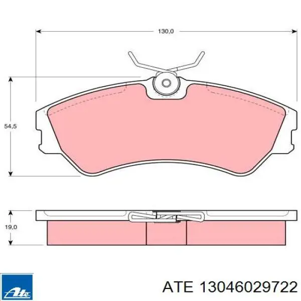Колодки ATE 13046029722 цена, от 16.59 USD