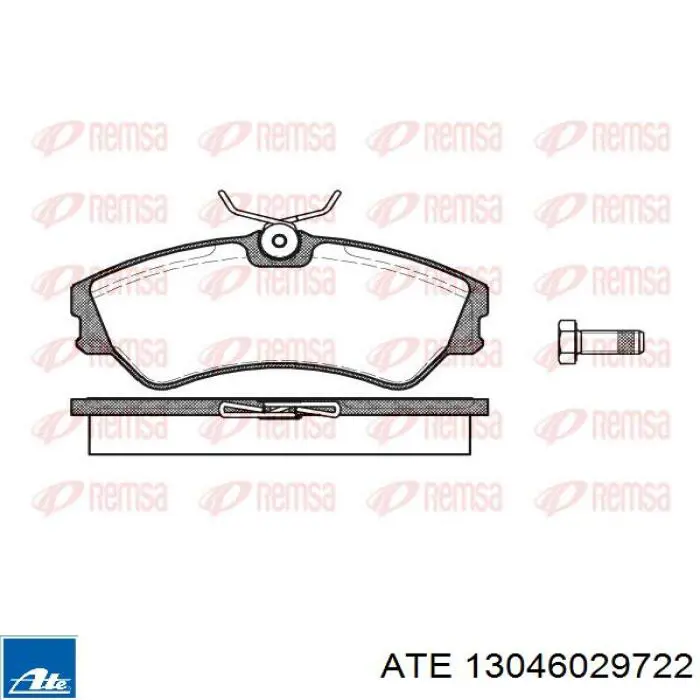 Тормозные колодки ATE 13046029722