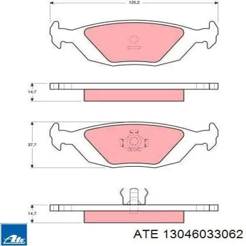 Колодки дисковые  ATE 13046033062 цена, от 17.26 USD