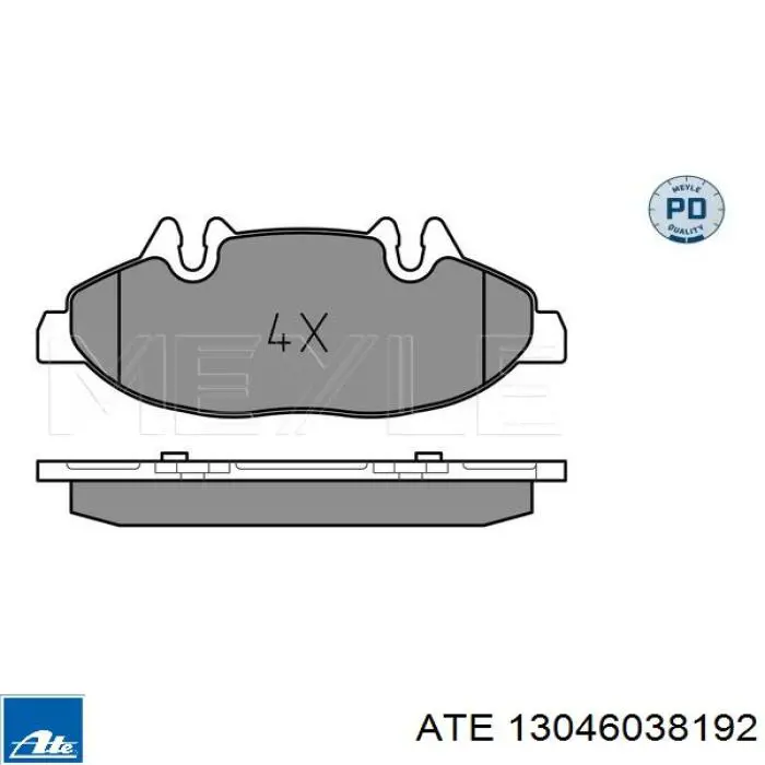 Купить 13046038192 ATE Колодки тормозные