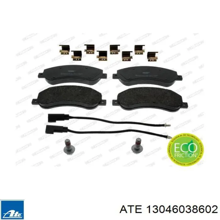 Передние тормозные колодки 13046038602 ATE