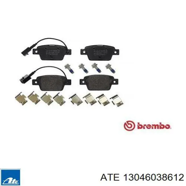 Колодки дисковые  ATE 13046038612 цена, от 24.15 USD