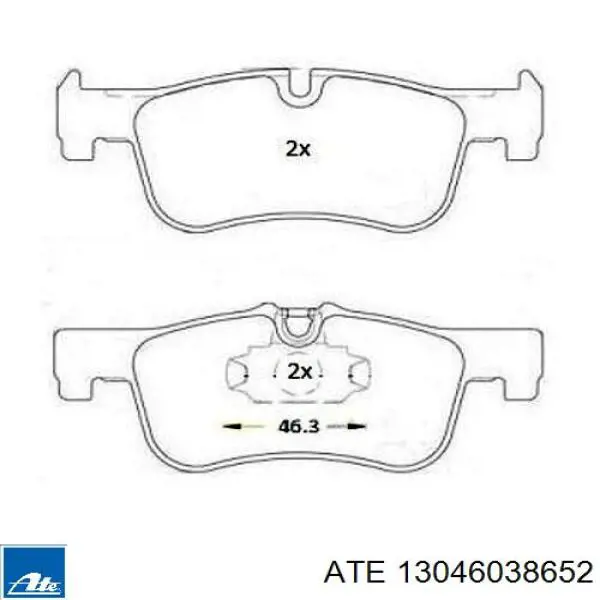 Колодки ATE 13046038652 цена, от 89.64 USD
