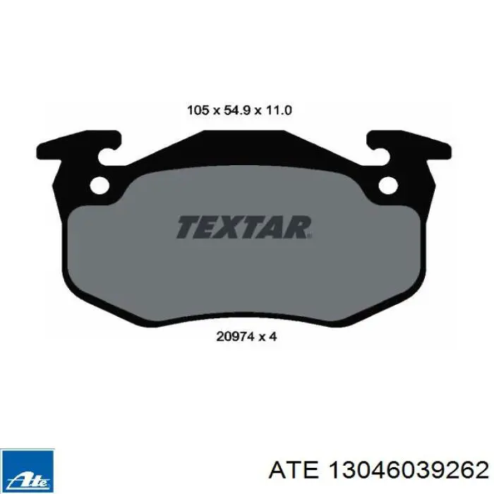 Задние тормозные колодки 604026 VALEO