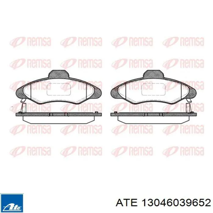 Тормозные колодки ATE 13046039652