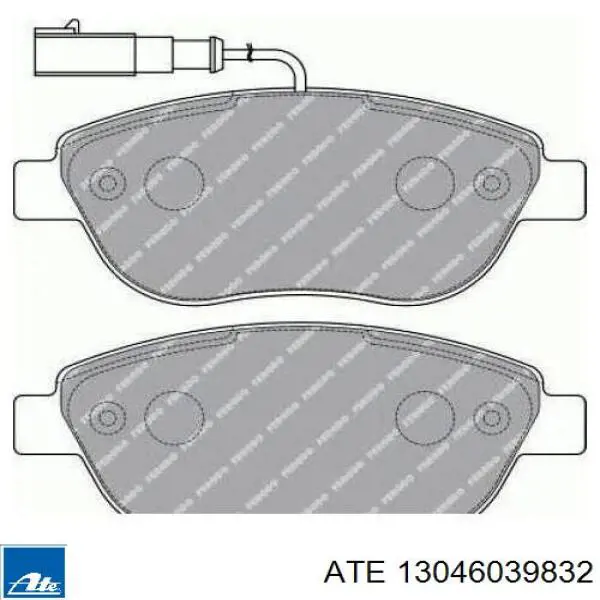Купить 13046039832 ATE Колодки тормозные