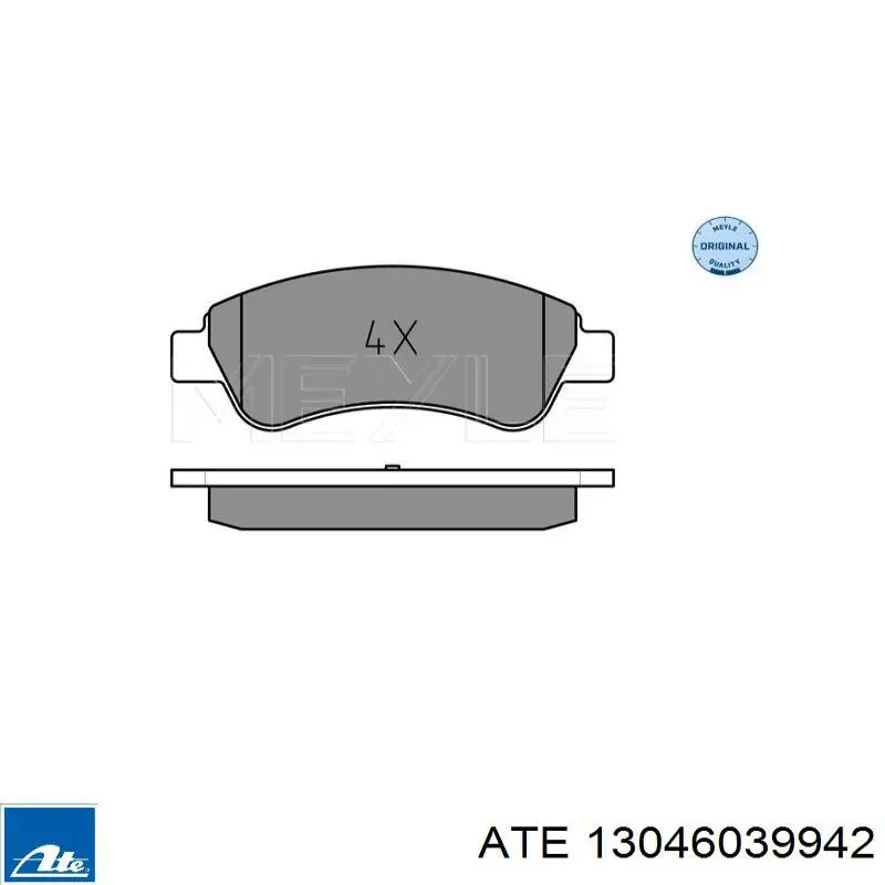 Передние тормозные колодки 13046039942 ATE
