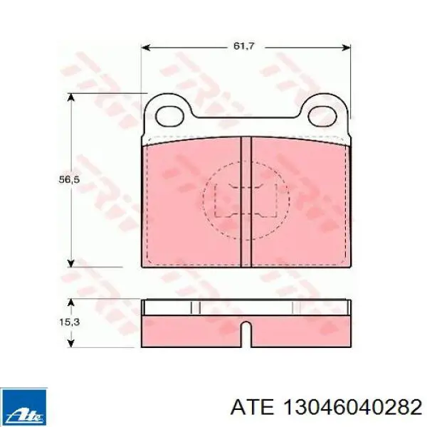 Колодки ATE 13046040282 цена, от 13.02 USD