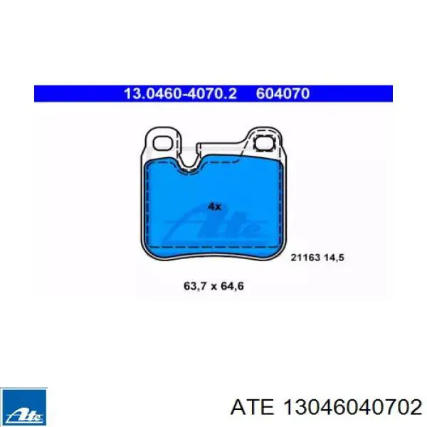 Задние тормозные колодки DP5612NDX EBC Brakes