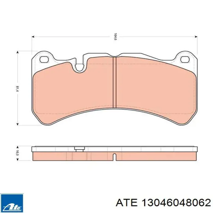 Тормозные колодки ATE 13046048062