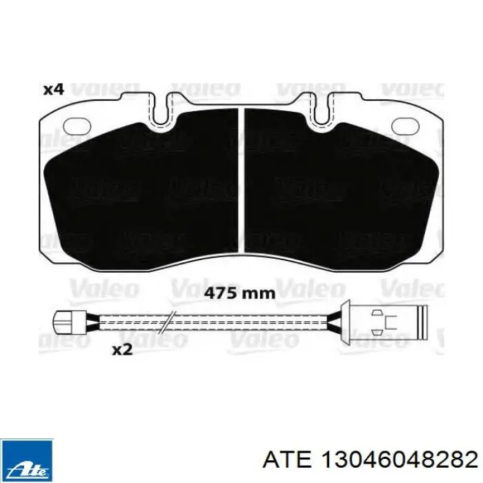 Тормозные колодки ATE 13046048282