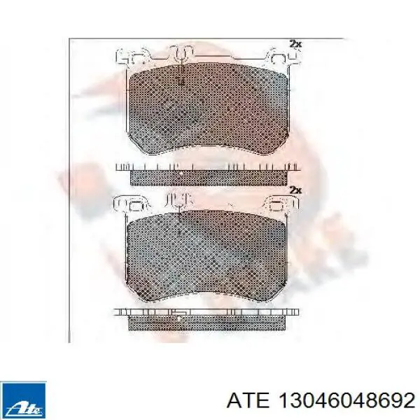 Передние тормозные колодки 13046048692 ATE