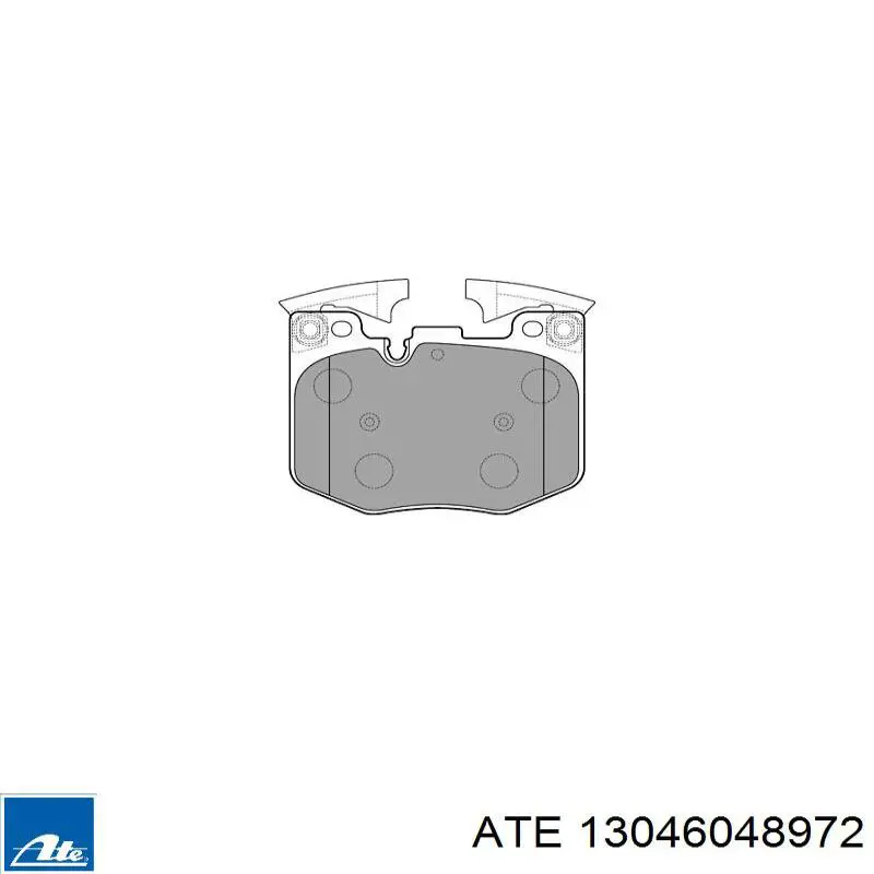 13046048972 ATE колодки тормозные передние дисковые
