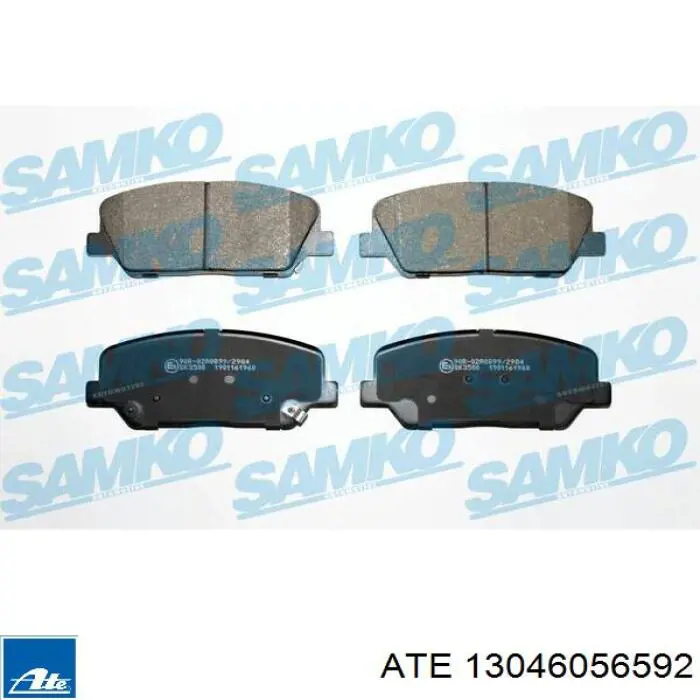 Передние тормозные колодки 13046056592 ATE