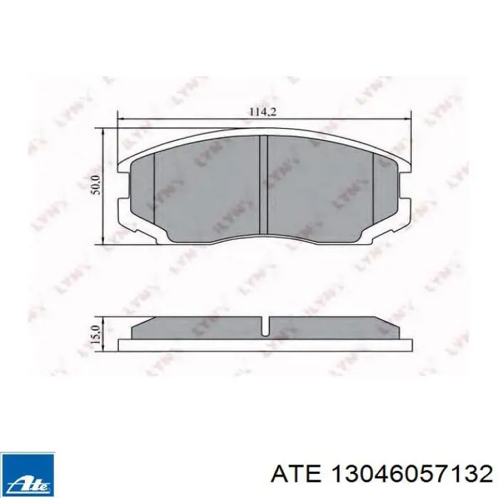 Тормозные колодки ATE 13046057132